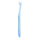 Orthodontic toothbrush with a tuft and a small head, Blue